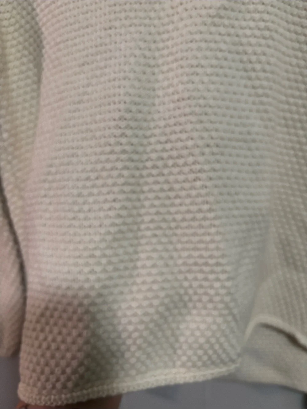 Button-Front Waffle Knit Women's Sweater